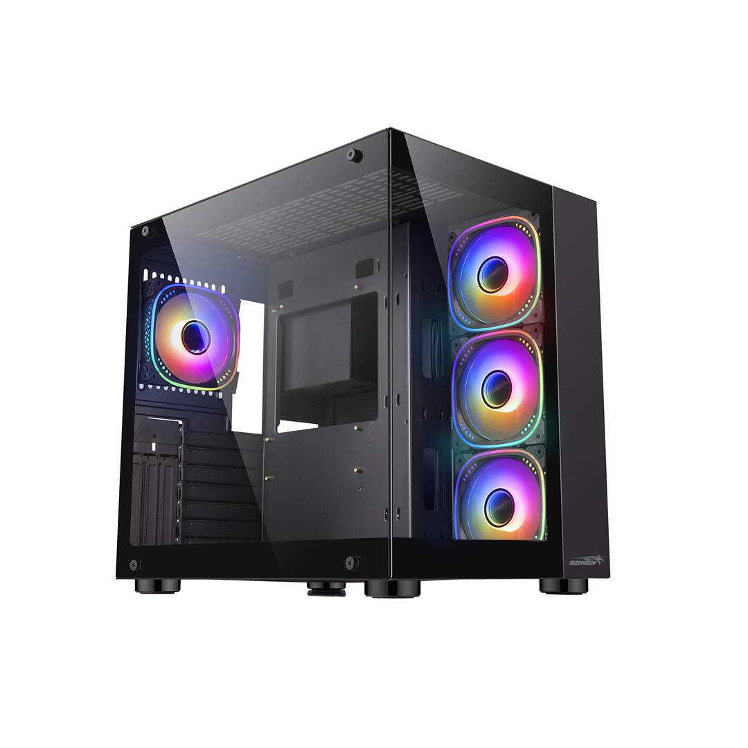 GABINETE MSI MAG FORGE M100A (MICRO-ATX/MINI-ATX) (4FAN/ACRILICO)